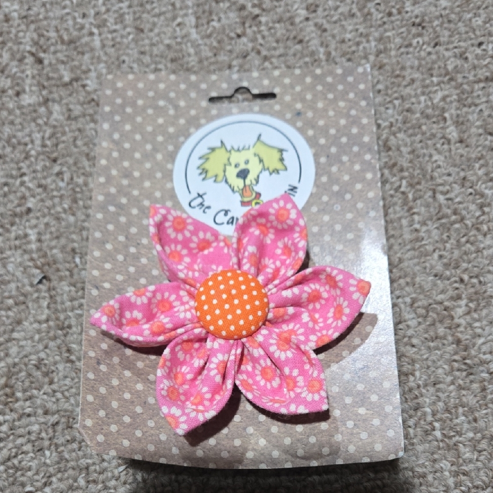 New! Pink Floral Dog Collar  Accessory